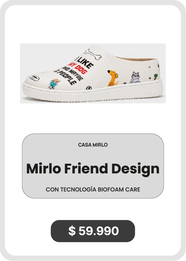 Zapatilla de descanso Mirlo My Friend Design de Casa Mirlo