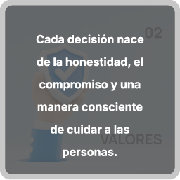 Valores Casa Mirlo - reverso